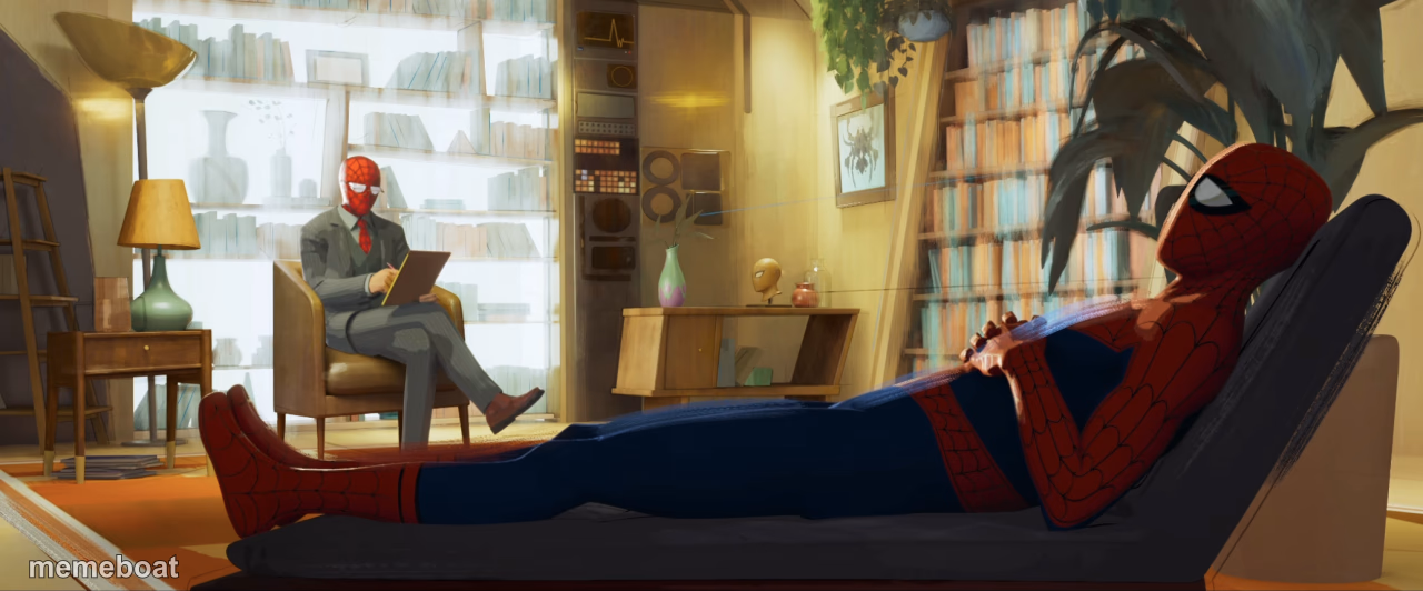 Spiderman therapist - meme generator image preview