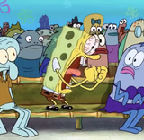 sponge bob yelling