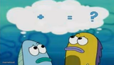 spongebob 2 fish thinking