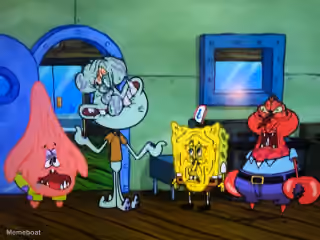 Spongebob Characters Disappointed