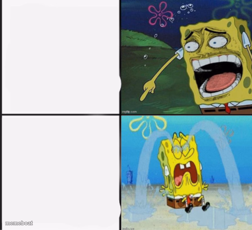 Spongebob Crying and Laughing meme - meme generator image preview