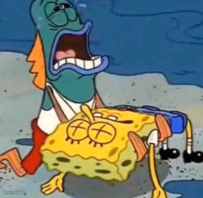 Spongebob dead - meme generator image preview