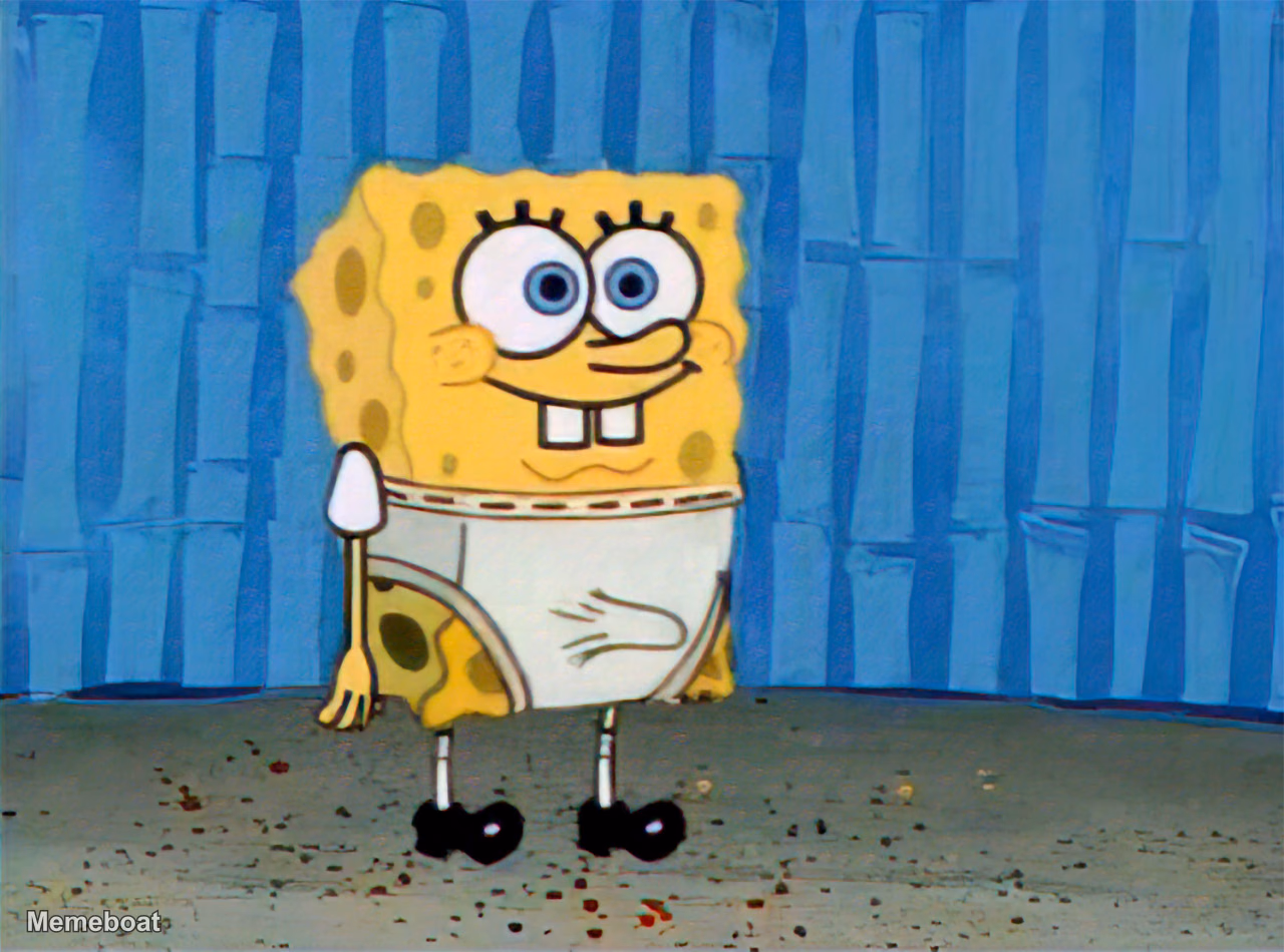 Spongebob Diaper Reaction - meme generator image preview