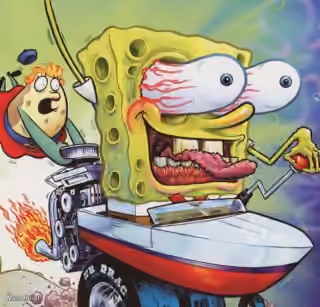 Spongebob Driving Crazy