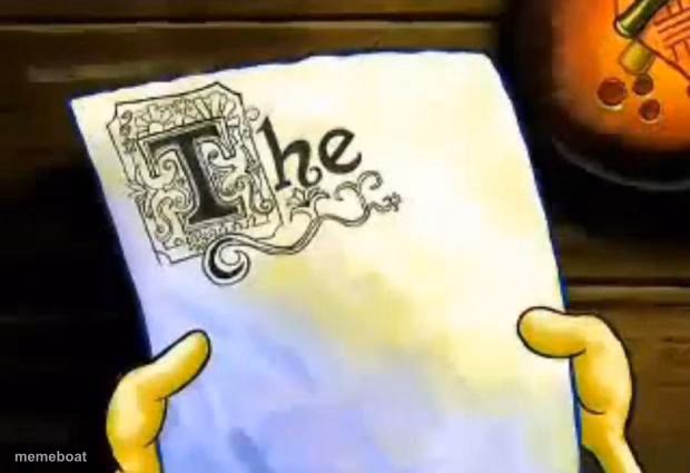 spongebob essay - meme generator image preview