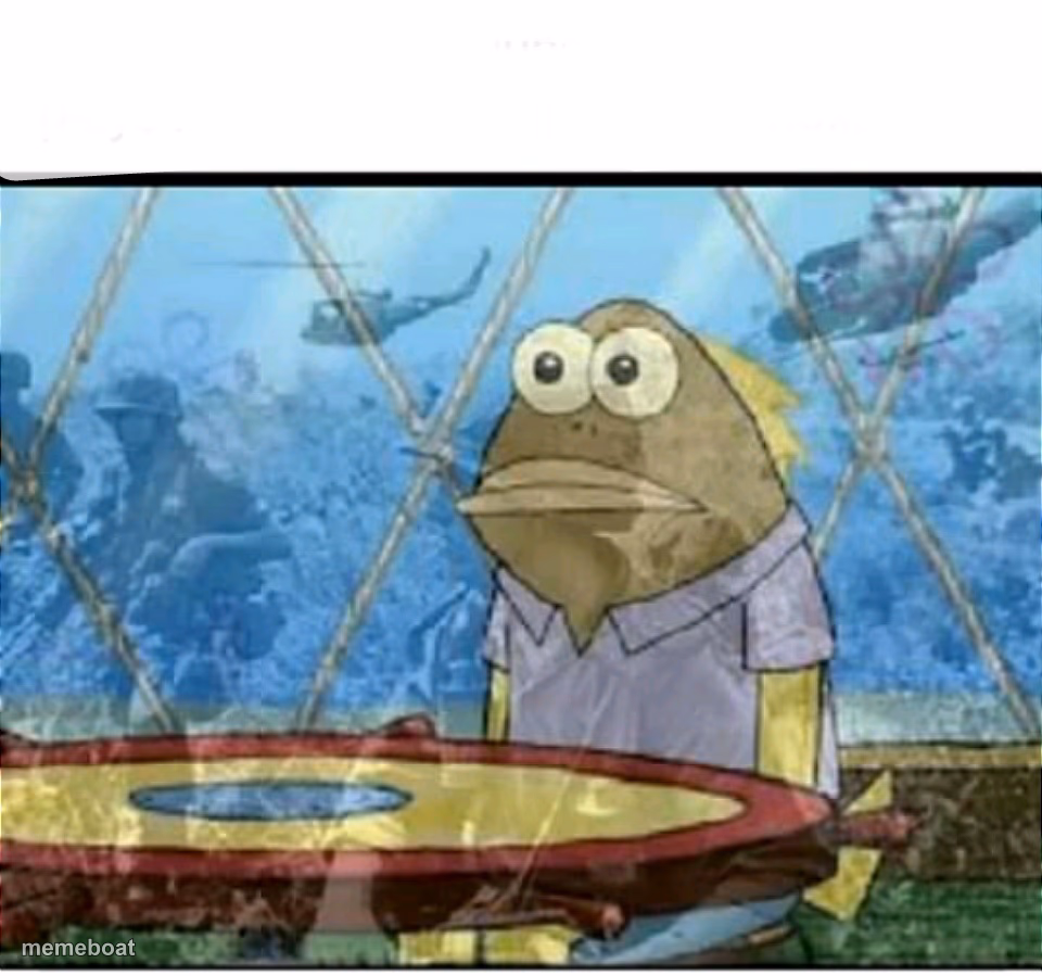 SpongeBob Fish Vietnam Flashback - meme generator image preview