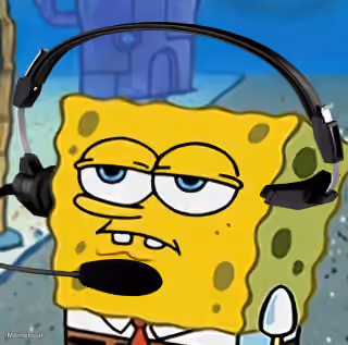 Spongebob Headset Bored