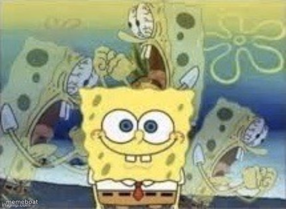 SpongeBob Is Internally Screaming - meme generator image preview