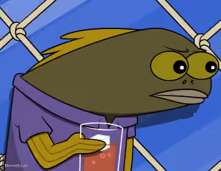 Spongebob Judging Fish