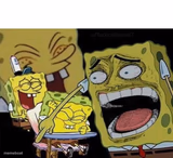 Spongebob laughing