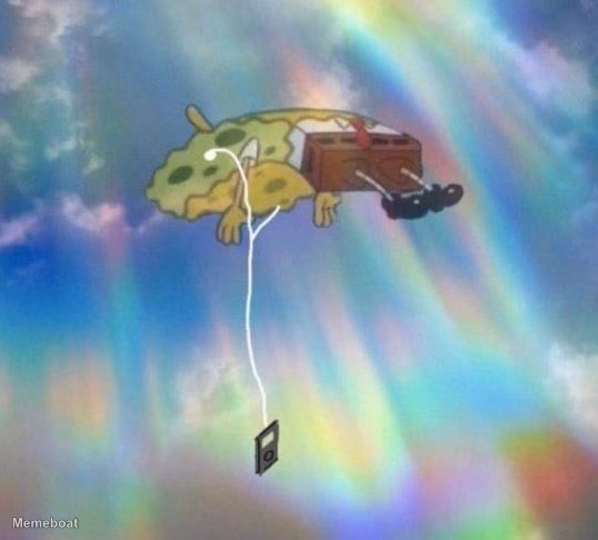 Spongebob Music levitating - meme generator image preview