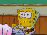 spongebob nervous about salmonella signs