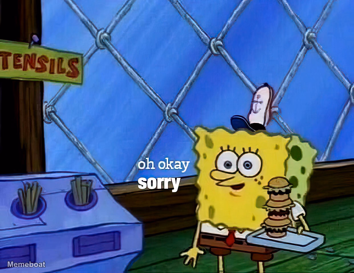 Spongebob "Oh Okay Sorry" - meme generator image preview
