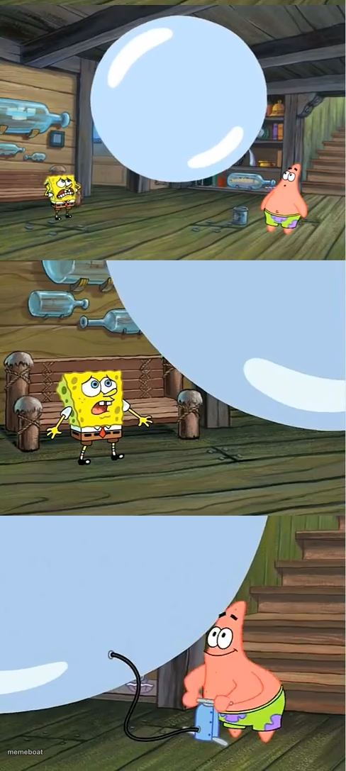 Spongebob Paint Bubble - meme generator image preview