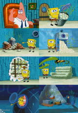 spongebob pointing out obvious to patrick
