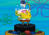 SpongeBob pouring bleach