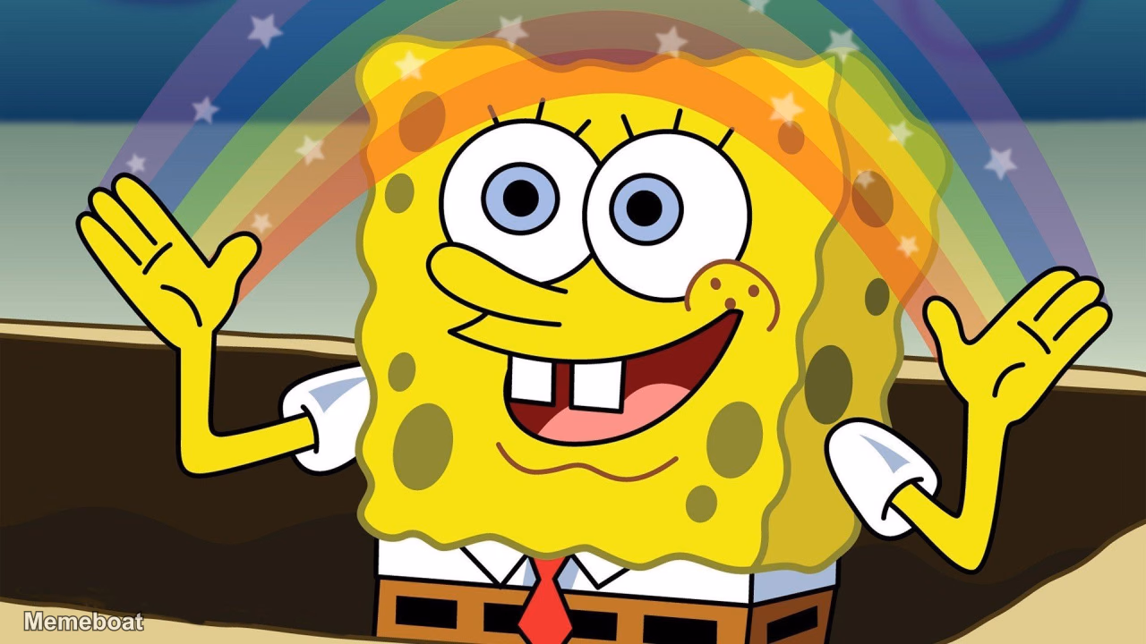 Spongebob Rainbow - meme generator image preview