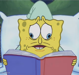 Spongebob reading
