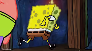 Spongebob Running Away