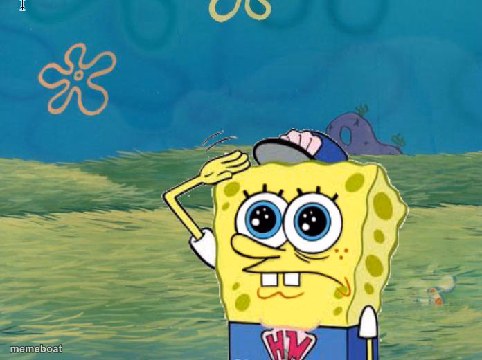 Spongebob salute - meme generator image preview