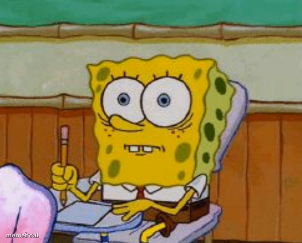 Spongebob scared - meme generator image preview