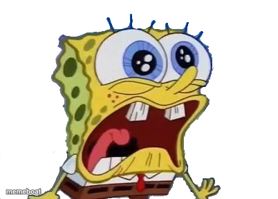 Spongebob Screaming and Crying PNG - meme generator image preview