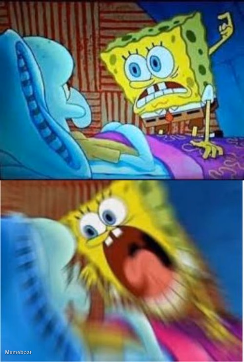 Spongebob screaming meme - meme generator image preview