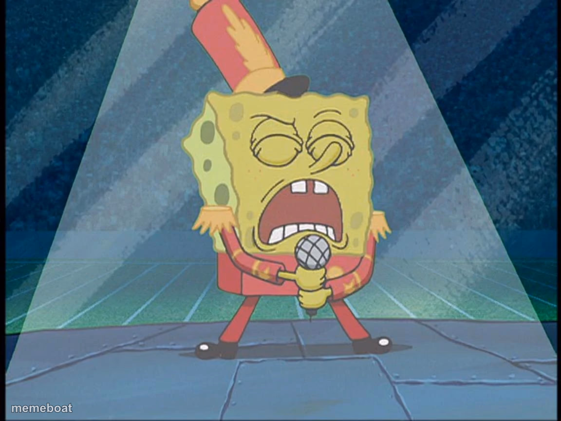 Spongebob Singing Sweet Victory - meme generator image preview