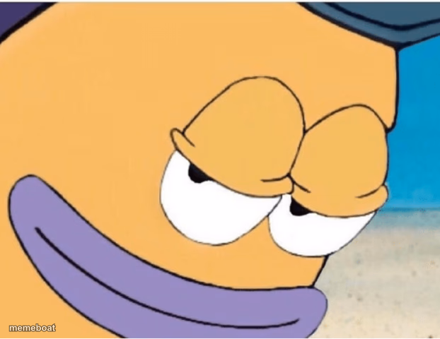 Spongebob smiling mailman - meme generator image preview