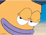 Spongebob smiling mailman