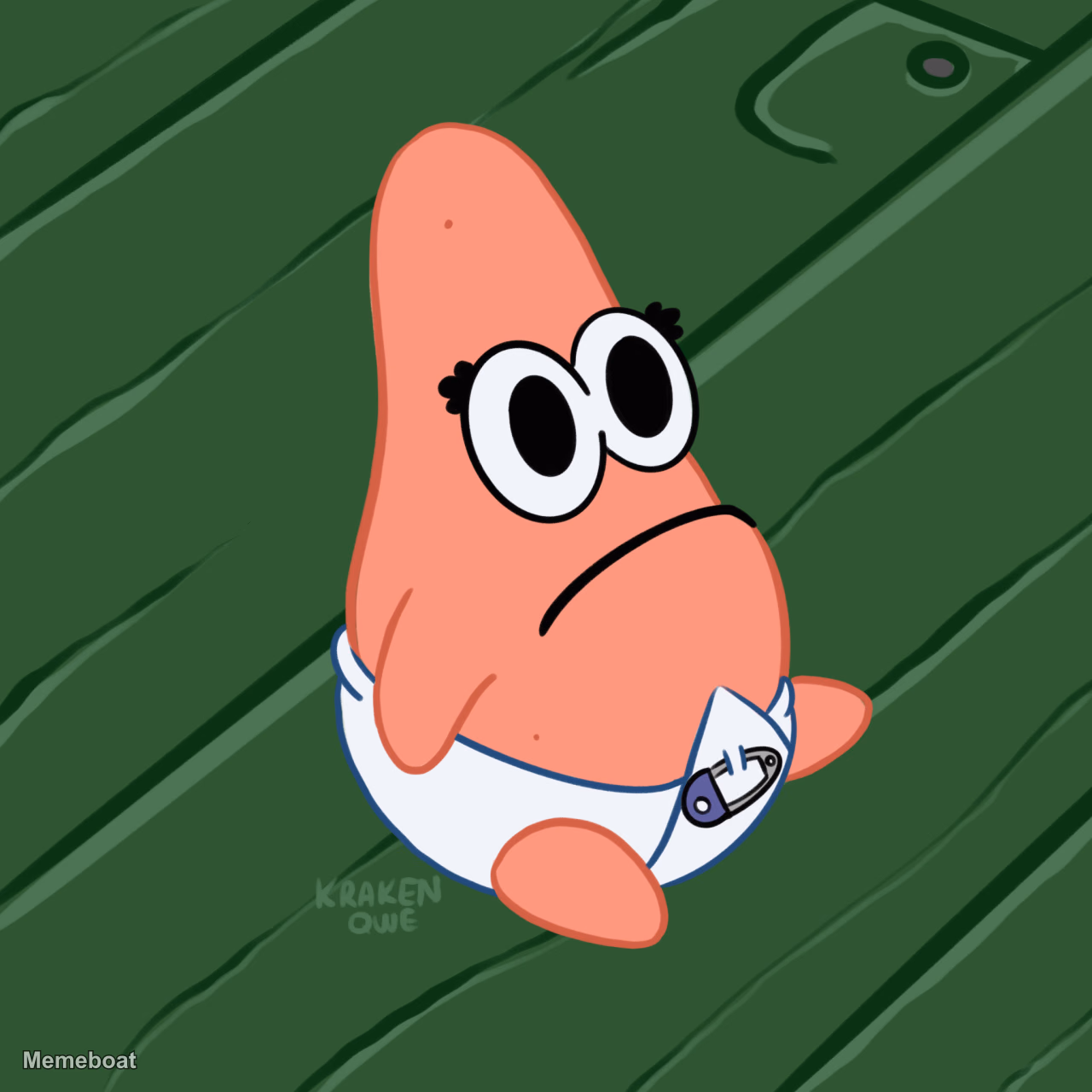 SpongeBob SquarePants Baby Patrick HD Redraw - meme generator image preview