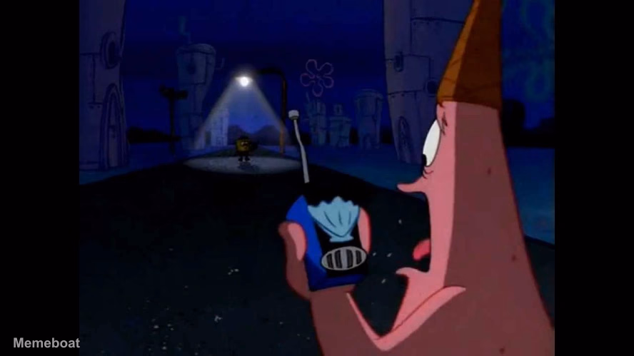 SpongeBob SquarePants "He's Just Standing There Menacingly" - meme generator image preview