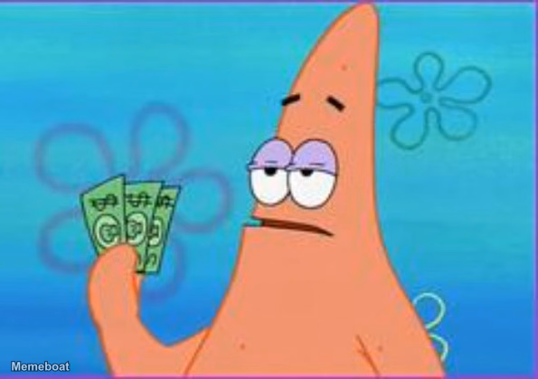 SpongeBob SquarePants "I Have 3 Dollars" - meme generator image preview