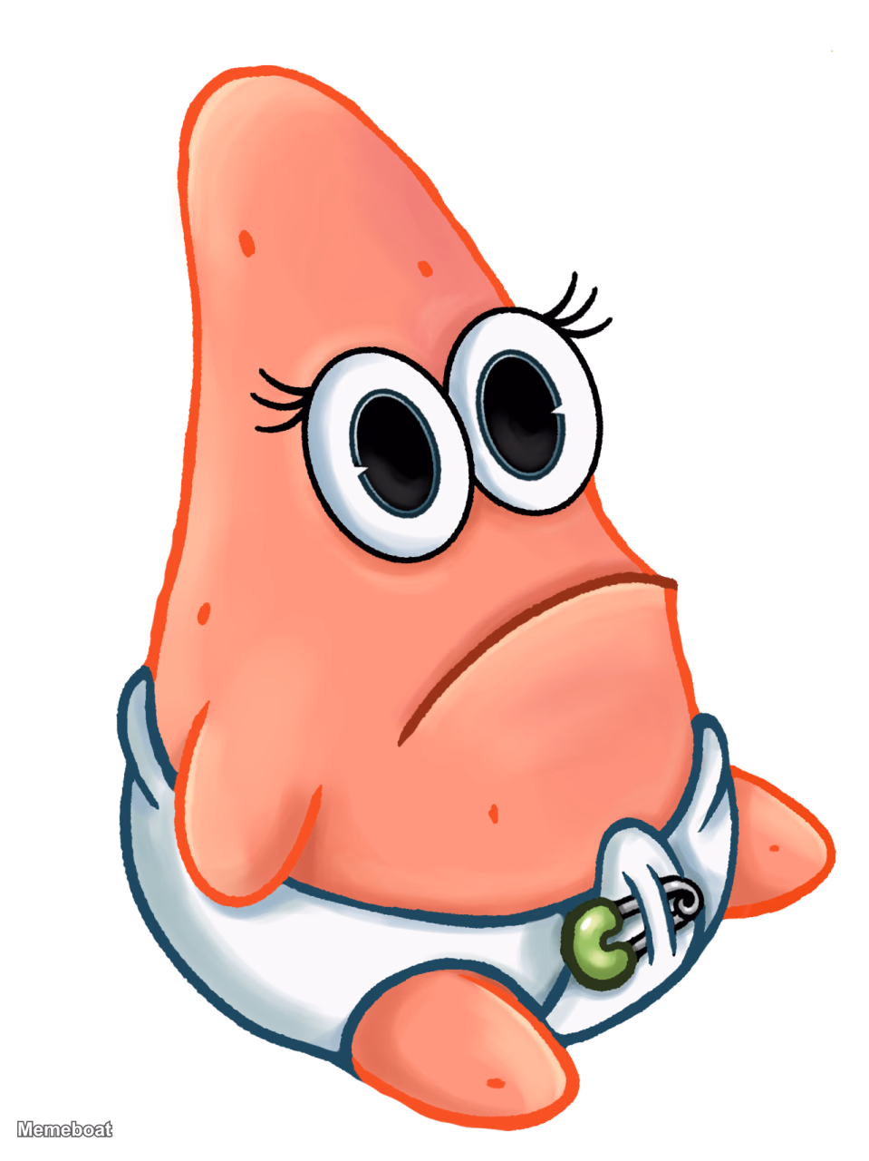 SpongeBob SquarePants "Pouty Baby Patrick" - meme generator image preview