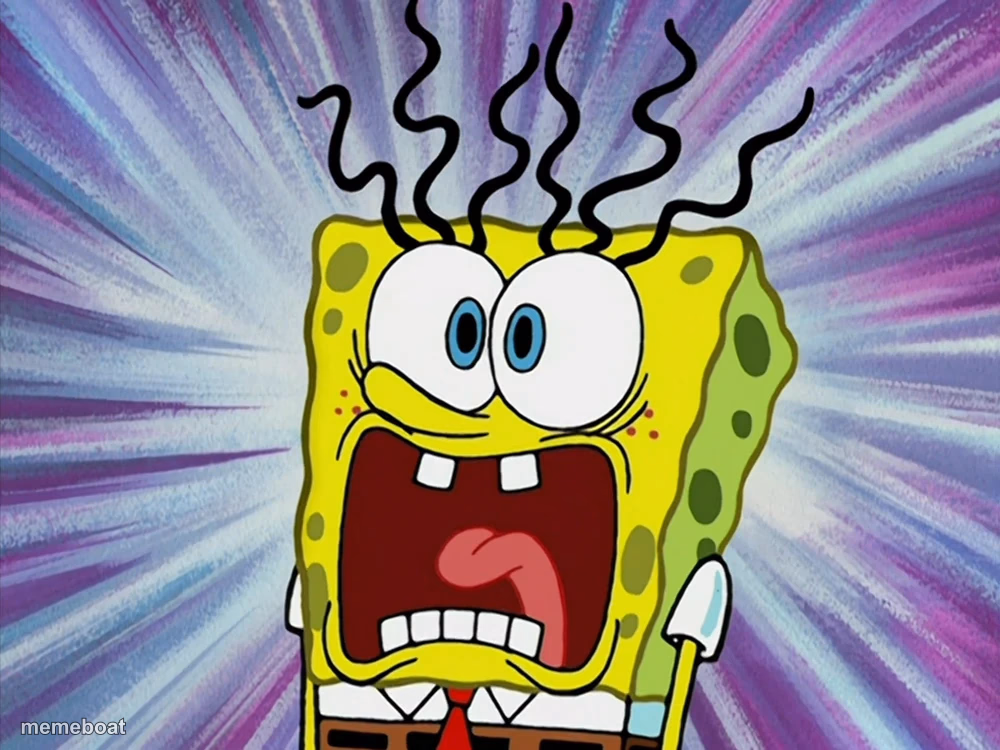 SpongeBob SquarePants Screaming - meme generator image preview