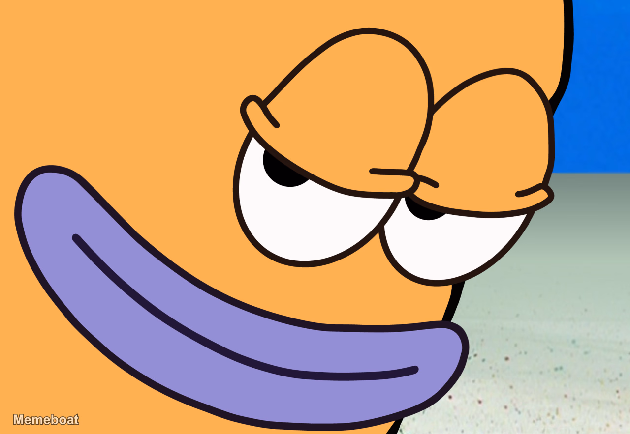 SpongeBob SquarePants Side Eye Fish - meme generator image preview
