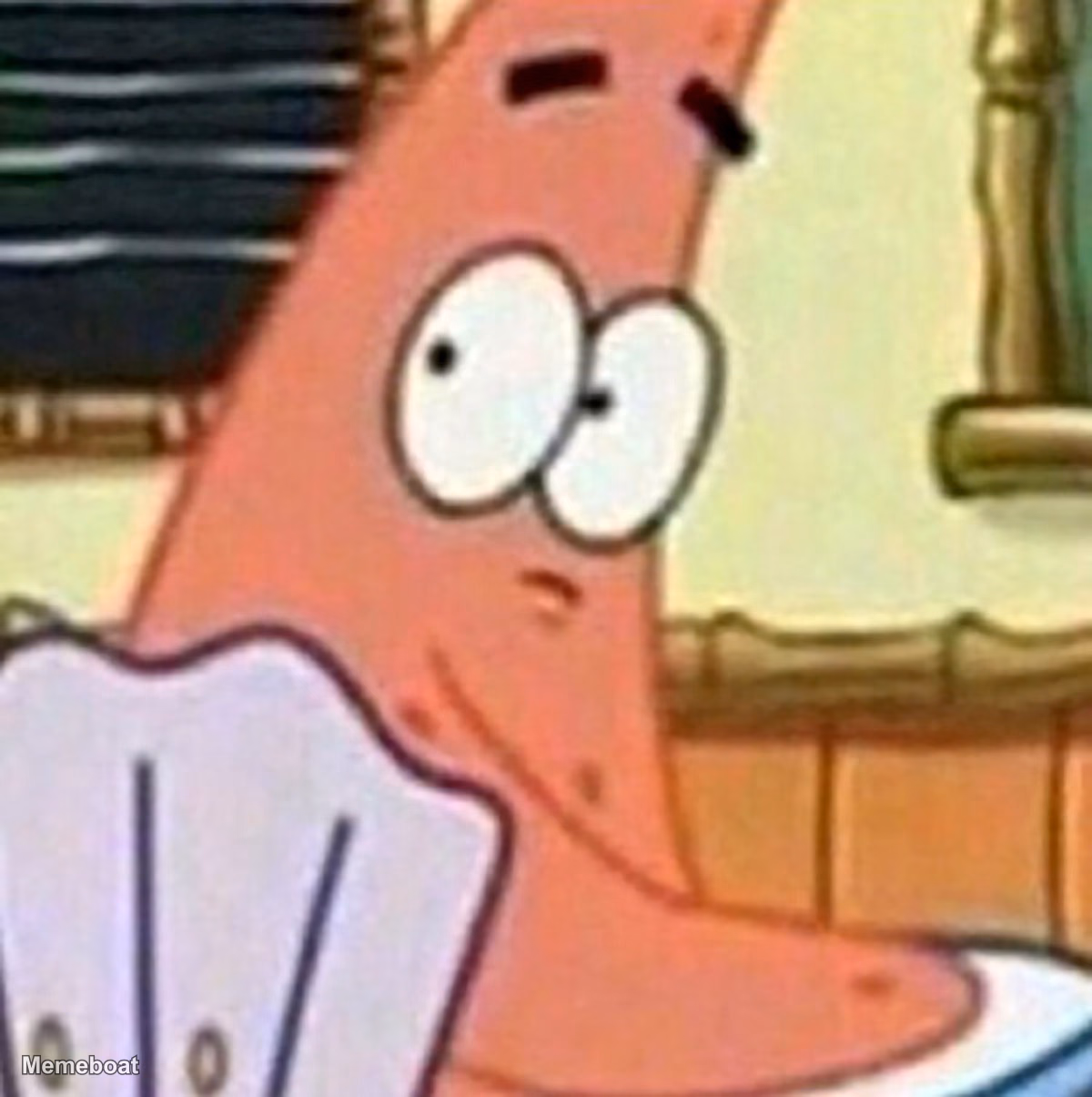 SpongeBob SquarePants "Sweating Patrick Star" - meme generator image preview