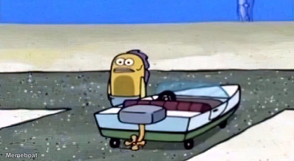 SpongeBob SquarePants Unimpressed Fish - meme generator image preview