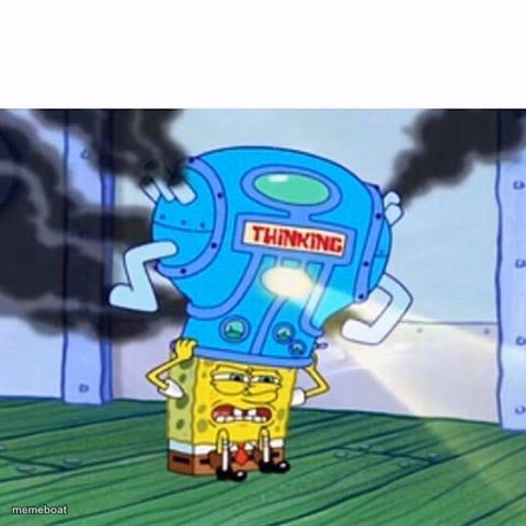 Spongebob Thinking Hard - meme generator image preview