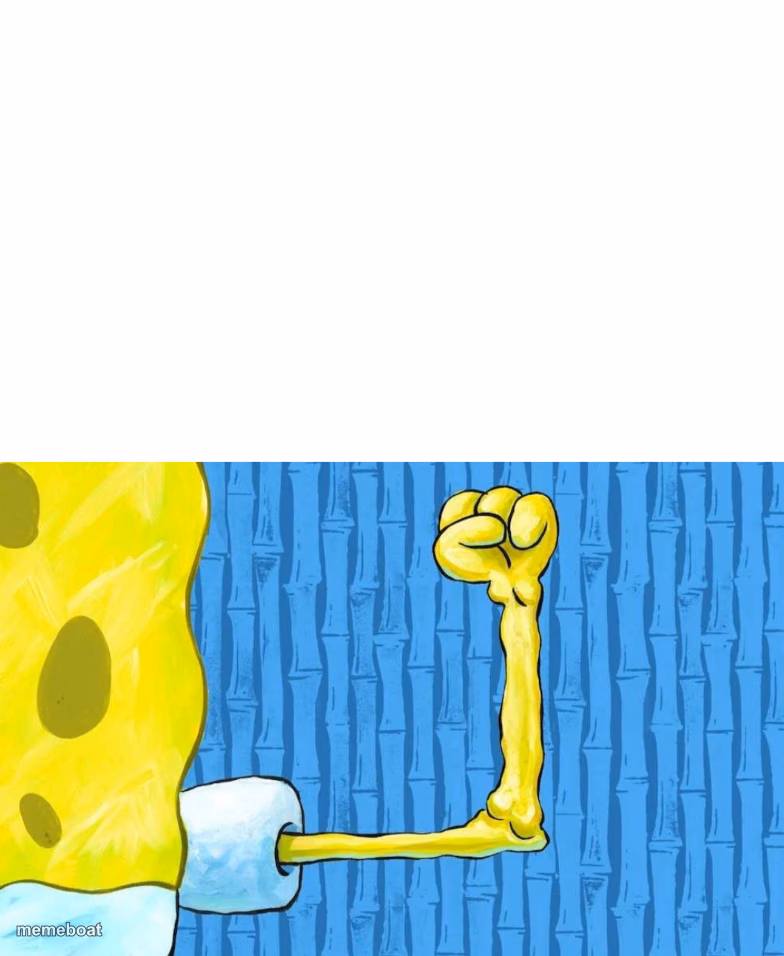 Spongebob weak arm - meme generator image preview