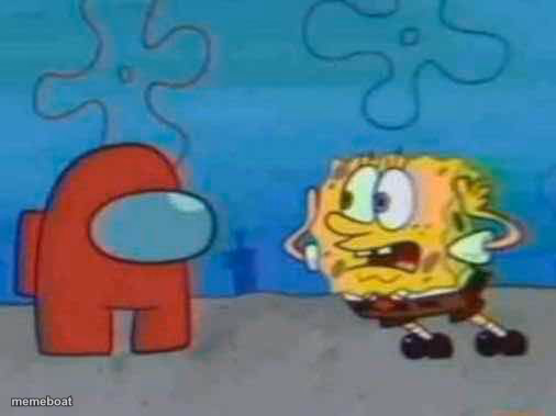spongebob x among us - meme generator image preview
