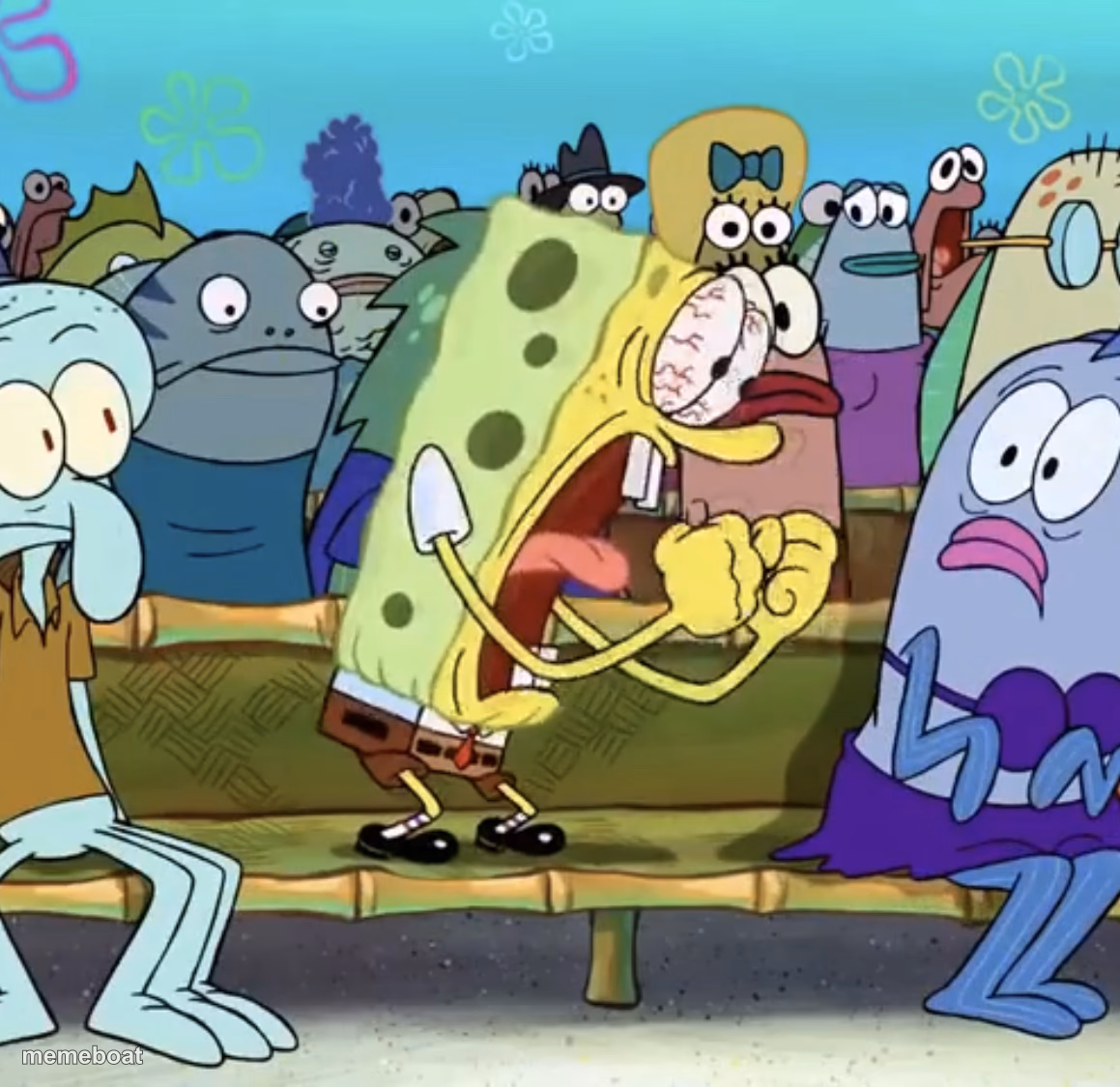 Spongebob Yelling - meme generator image preview