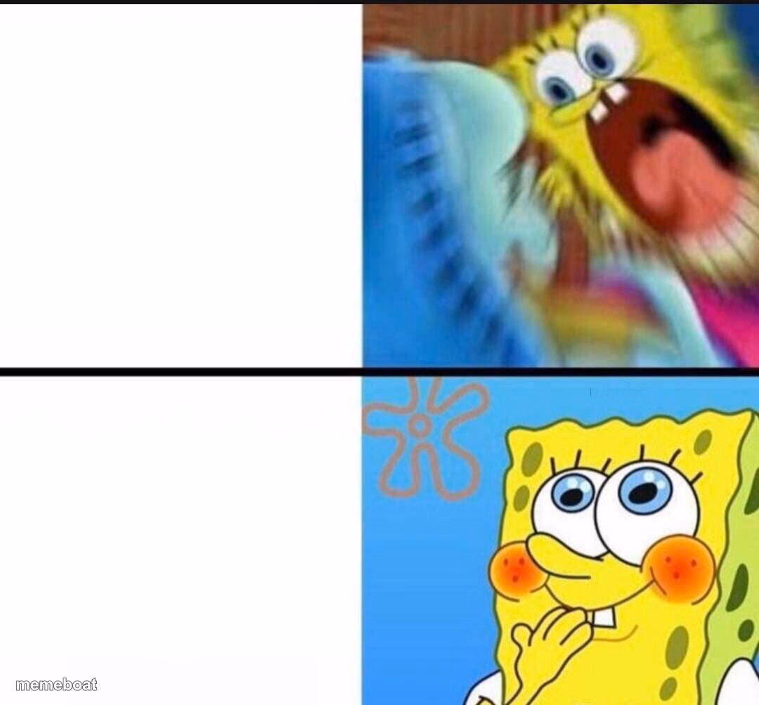 spongebob yelling - meme generator image preview