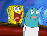Spongebob yelling