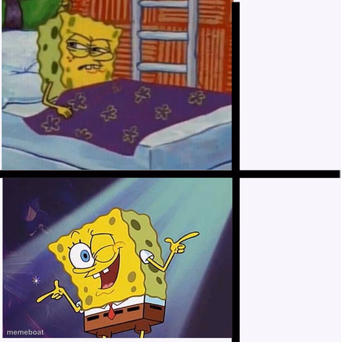 Spongebob yes no - meme generator image preview