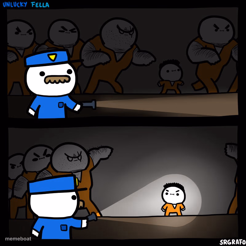 Spotlight prisoner - meme generator image preview