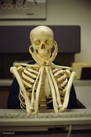 squeleton waiting - meme generator image preview