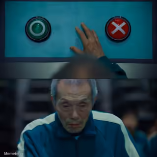 Squid Game Button Choice Meme