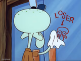 Squidward cleaning loser