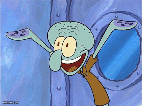 Squidward-Happy - meme generator image preview
